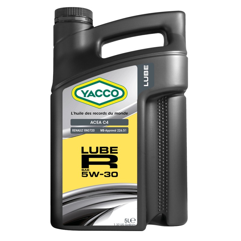Флагманът на YACCO LUBE R SAE 5W-30 вече и в 5л опаковка...