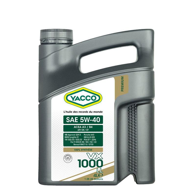 Флагманът VX 1000 LL SAE 5W-40 вече и в 4л опаковка...