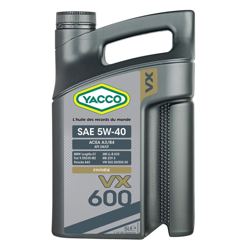 YACCO VX 600 SAE 5W-40 5л.