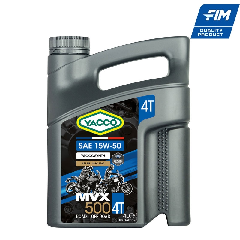 MVX 500 4T SAE 15W-50 вече и в 4л опаковка...
